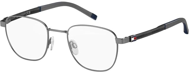 TOMMY HILFIGER TH 2140 Okulary, Matte Dark Ruthenium, 48/21/145 dla mężczyzn, Ciemny ruteński, 50/13/140