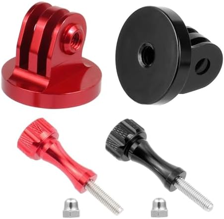 momerch 1/4-20 Tripod Adapter with Thumb Screws, Aluminum Alloy Mount Adapter Compatible with GoPro Hero 12/11/10/9/8 and Other Action Cam