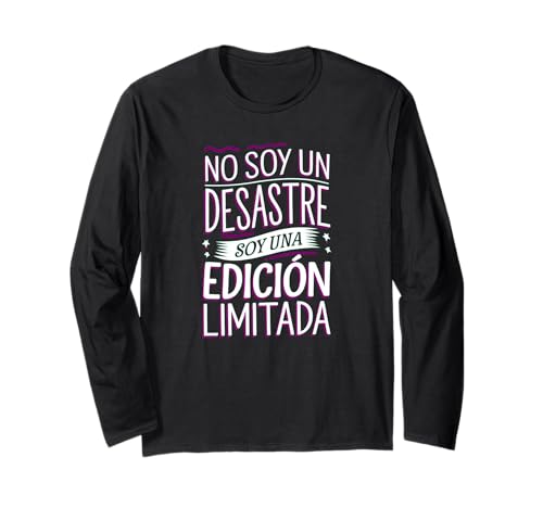 Ya en mundofriki.es: Camiseta Original con Mensaje: Soy una edición Limitada Manga Larga