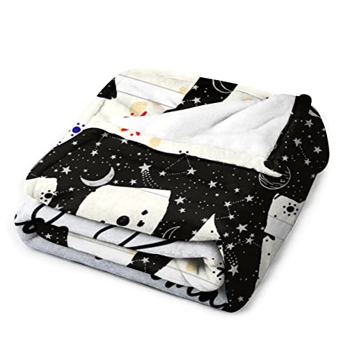 Custom Elephant Throw Blanket for Kids - 40x50 Inches Crib Size - Soft Fluffy Cozy Blankets Gift - Grey Novelty Blanket Throws for Travel, Office