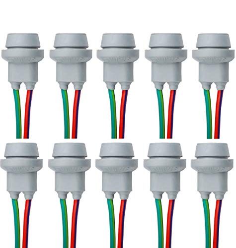 L & P B553 10 stuks T10 W5W W2,1X9,5D rubber fitting lampen rubber fitting fitting glassokkel voor gloeilampen gloeilampen lampen lampen