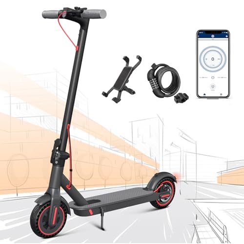 [2024 Nueva Versión] Patinete Electrico Adultos con 350W Motor, 36V 10.4Ah de la Batería Patinete Electrico Plegable, Autonomía hasta 35KM, Velocidad Máx 25KM/H, Neumáticos de 8.5'/10'