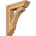Ekena Millwork BKT0806X30X36LEC06RWR Legacy Slat Rough Sawn Bracket w/Offset Brace, Western Red Cedar