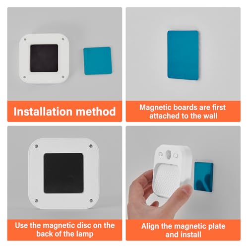 Image of ZSLAIFU Rechargeable Motion Sensor LED Night Lights Dimmable Cabinet Lighting with Adjustable Timer 3 Color Temperatures Ideal for Stairs Hallways and Children's Rooms
