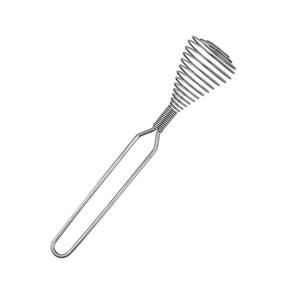 Schneebesen Rührbesen Küchen-Push-Spirale, Manuelles Schneebesen-Werkzeug, Tragbarer Mixer for Milchgetränke, Kaffee, Milchshake, Aufschäumer, Kochen, Backen Zu Hause Handschneebesen