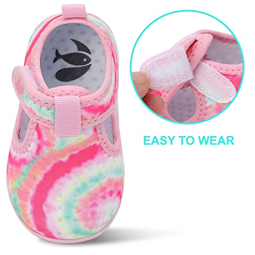 Image of FEETCITY Boys Girls Water Shoes Kids Aqua Socks Quick Dry Barefoot for Beach Swimming Pool