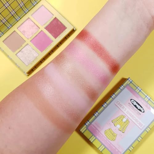 Image of Makeup Revolution Clueless x Revolution Cher's Wardrobe Palette 6 shimmers Eyeshadow For Women