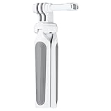 JJC カメラ三脚 スマホクリップ スマホ三脚 iphone 自撮り棒 小型 4段伸縮 長さ17-38cm ソニー ZV1II ZV1 ZV1F ZV1F ZVE10 ZVE10 RX100 VII A6100 A6400 Canon PowerShot SX740 HS EOS M50 M6 MarkII R100 R50 R10 G7X MarkII などカメラに適用 軽量 白