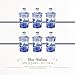 Spode Blue Italian Set of 6 Spice Jars, Fillable Containers for Mixed Herbs, Parsley, Peppercorn, Cinnamon, Rosemary, Basil