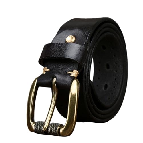 Unisex Hollow Leather Belt - 1 1/2