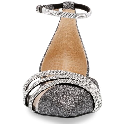 Betsey Johnson Womens Elsah Rhinestone Cut-Out Loafers3