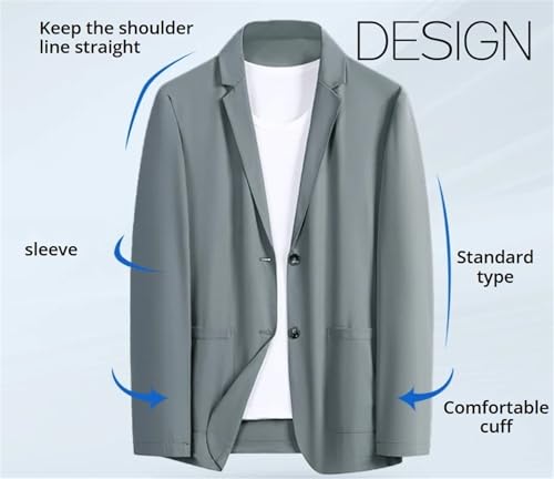 Kyayu Jacket, Men's Summer Lightweight Suit Jacket, 2025 Casual Lightweight Business Lapel Blazer4