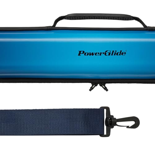 POWERGLIDE Snooker Pool or Billiard Cue Case, Blue, Holds 1 50/50 Jointed Cue - Image 4