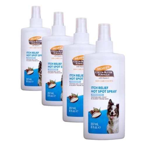Image of Palmer's for Pets Hot Spot and Itch Relief Dog Spray, 8 Fl Oz (Pack of 4)