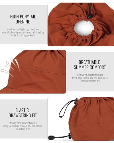 Gorro Ponytail para mujer transpirable y de secado rápido miniatura 4