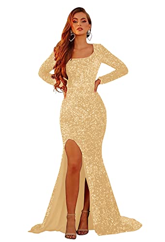 long tight gold dress AZELMA MAXI DRESS main image 0