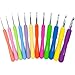 Boye 3396270001 Ergonomic Crochet Hook Set, Set Includes 12 Crochet Hooks Ranging from Sizes 2.25mm to 10mm, 12 Piece Set