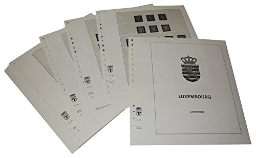Feuilles pré-imprimées Luxembourg LINDNER Année 1852-1944 pour album de timbres