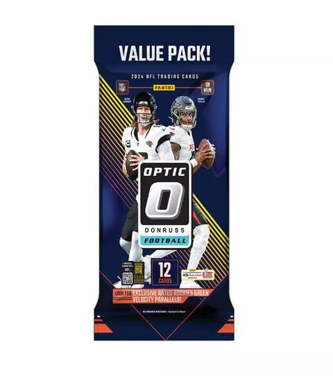 2024 Panini Donruss Optic Football Value Pack, 12 Cards Per Pack