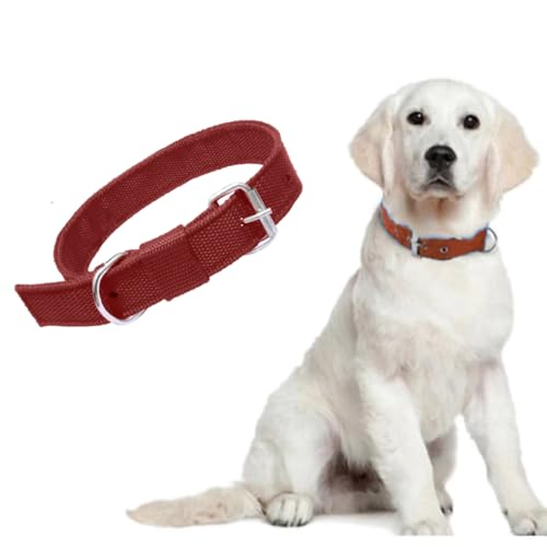 Image of Dog Neck Belt Collar, Comfortable, Adjustable Size for 24-35 Kg Pet (Brown, Large)