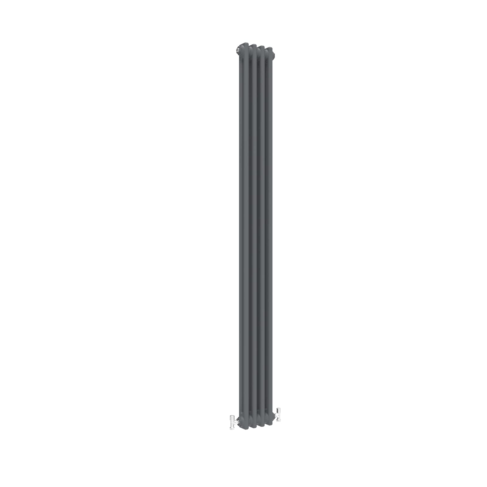 Huiyang Anthracite Traditional 2 Column Central Heating Radiator Vertical Rads Cast Iron Style 1800X200mm