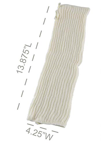 image for HOME-X Stretch Knit Warming Sleeves, Fingerless Gloves for Women, Long