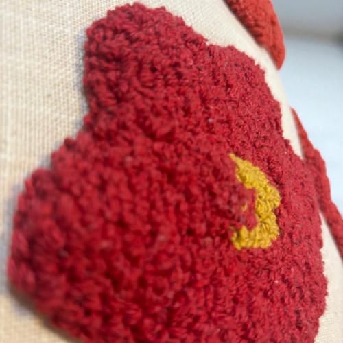 Image of Furnistitchs Handmade Cotton Bohemian Home Decor Cushion Cover 24x24 inches / 60x60 cms - Boho Chic Couch Sofa Throw Living Room Bedroom Cushions (1, Red Floral)