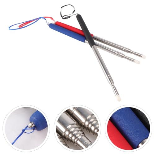 Puntero telescópico para profesores en aula, guías extensibles de acero inoxidable con clip 7