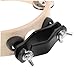 Toyvian Sturdy -hat Tambourine Drum Accessory Mountable Percussion Bell for Enhanced Musicality Quick Setup Design for Drum Kits