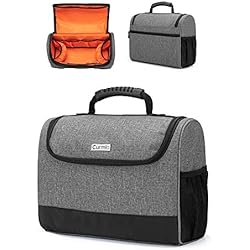 Maletin Barman CURMIO Bolsa de Bartender, Bolsa de Viaje portátil para el Juego de Herramientas de Bar, Fiestas en el Patio Interior y Exterior del hogar, Patente Pendiente, Gris (Solo Bolsa)