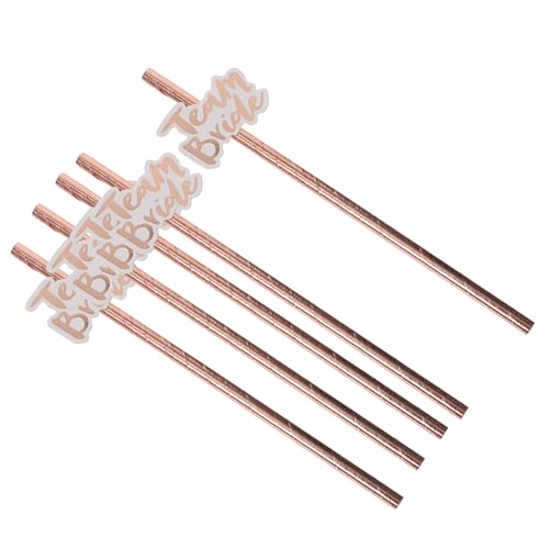 Pitillos desechables de papel dorados 20 pcs miniatura 1