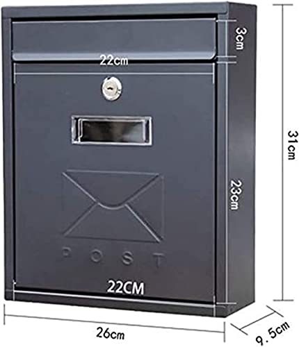 Suggestion Box Collection Box Ballot Box Outdoor Rainproof Creative Outdoor Inbox Wall Hanging Letter Box Villa Mail Box Home Mailbox Letter Box Outdoor #TOP1