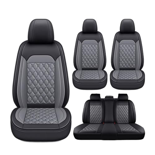 に適用ポルシェカイエン 957型 2006.12~2010 車用シートカバー 通気性素材 フルカバータイプ 人体工学設計 長時間運転 乗車の腰肩痛緩和 車両オリジナル形状に密着 ズレ防止 背面大容量収納ポケット 簡単取り付け(黒灰色,枕なし)