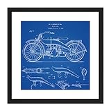 The external frame size is 25.65 x 25.65 cm (10.1 x 10.1 inches).