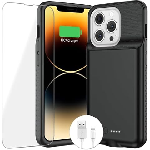 BOPPS 8000mAh Battery Case for iPhone 13 Pro Max/14 Pro Max Cover