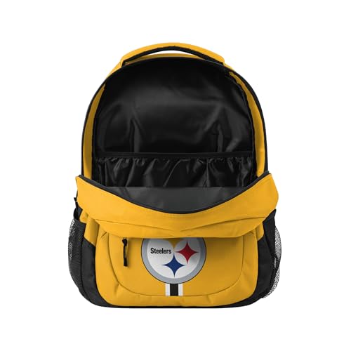 Image of FOCO Pittsburgh Steelers NFL Alternate Color Action Backpack - Yellow