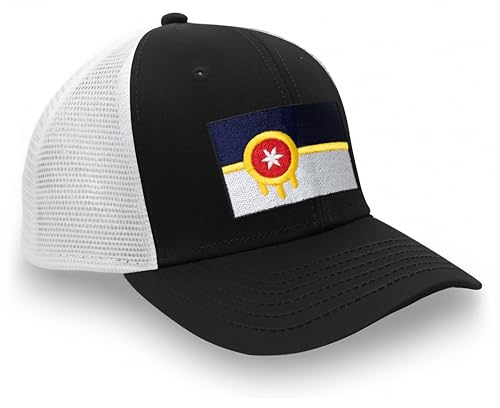 Image of International Tie City Hat for Men and Women, Adjustable Snapback Trucker Baseball Cap with Embroidered Patch