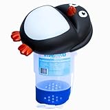 HydroTools by Swimline Large Capacity Floating Penguin Pool Chemical Dispenser
