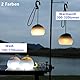 LED Campinglampe aufladbar, 2 Farben, IPX5 Wasserdichte Campinglampe Akku USB Wiederaufladbare LED Camping Laterne für Wandern, Notfall, Dekoration