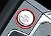 Car Keyless Engine Start Stop Push Button Cover with Surrounding Trim Ring fit for Volkswagen VW Passat B8 B6 CC Tiguan T-ROC Arteon