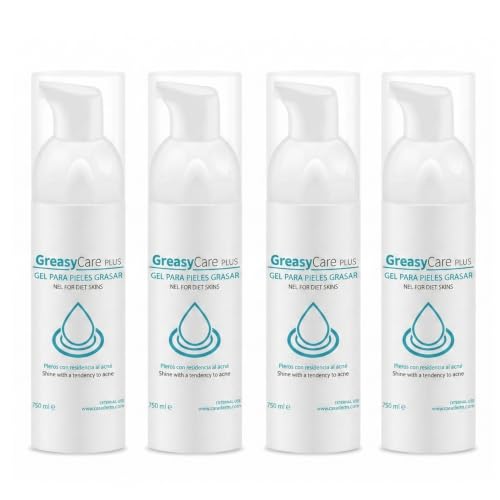Greasycare Plus Pack | Limpiador Facial en Espuma | Piel Sensible | Control de Sebo | Limpieza Profunda de Poros | Aloe Vera | Niacinamida | Hamamelis y Equinácea | Cuidado Diario (X4)