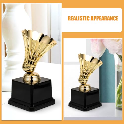 Toddmomy 2 Peças Copos De Troféu De Em Formato De Badminton Troféu De Plástico Primeiro Lugar Venced