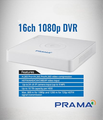 Image of PRAMA Digital Video Recorder PT-DR1A016Q-K1 1080P 4MP Lite 16-ch 1HDD H.265 DVR
