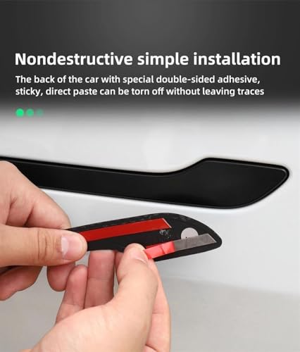 Protector de perilla Tesla Model 3 Y accesorio marco embellecedor de manija interna 3