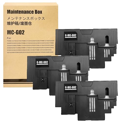 MC-G02 cartouche d'entretien LCL haute capacité d'absorption pour imprimante PIXMA G3560 G650 G550