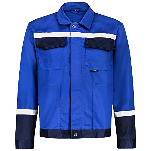 BWOLF Char Chaqueta de trabajo para hombres Chaqueta de trabajo Reflector multifuncional Chaqueta de trabajo - Azul/Gris, azul, XL