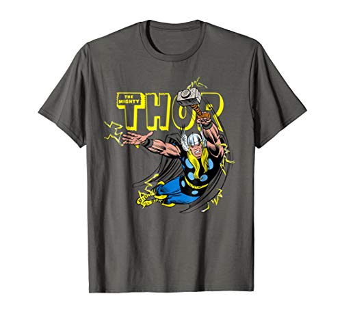 Marvel Thor Classic Retro Comic Graphic T-Shirt