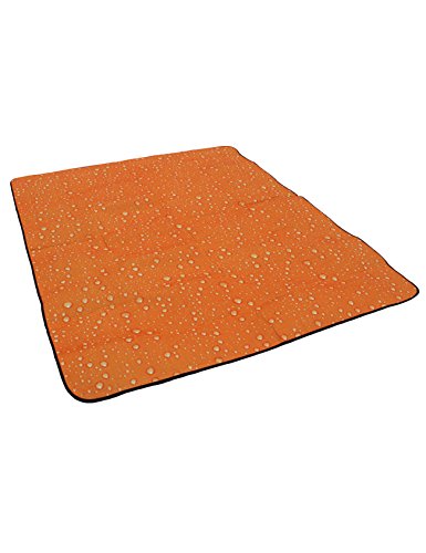 FishWalking - Manta de Picnic para Playa, Hombre, Naranja, One Size(71 x 59)
