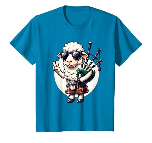Mouton Amusant Portant Un Kilt à Motif écossais Cornemuse T-Shirt