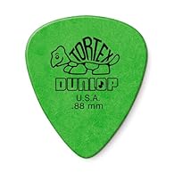 High quality, world renowned. Genuine Dunlop tortex picks. Green 0.88mm Standard shape for maximum memory, minimum wear. Used by slash, Dave Matthews and thousands more.